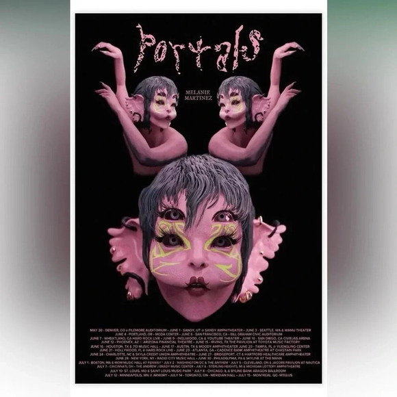 Melanie Martinez Portals Tour Date Poster OFFICIAL MERCH - Picture 1 of 7